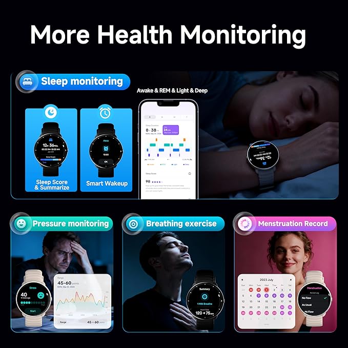 Smartwatch for Swimming 5ATM with GPS, Compass, AI Swim Analysis, Heart & Sleep Tracking, 100+ Sports Modes, HD Display, Long Battery Life, Fitness & Outdoor Training Watch - Men & Women (LIGHT BEIGE)