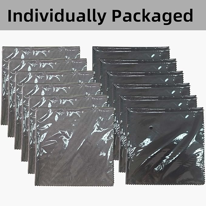 6/12 Pack Microfiber Gun Cleaning Cloth, 12"x12" Lint Free Gun Cleaning Rags