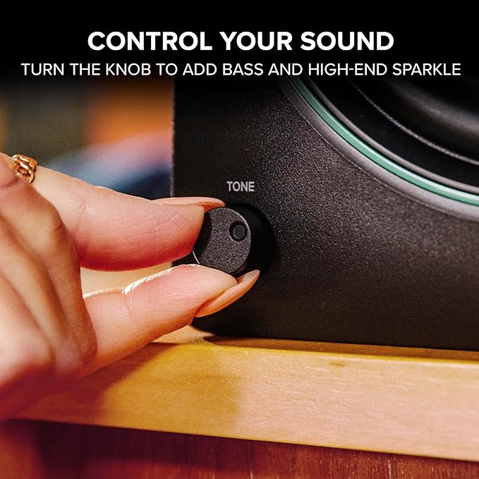 Mackie CR8BT 8" Creative Reference Powered Studio Monitors with Bluetooth, Tone Knob and Location Switch — Active Speakers for Music Production, Desktop Computer, Gaming, HiFi Listening