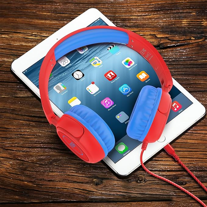 K6 USB C Kids Headphones, 85dB Safe Volume Headphones for Kids, Stereo Sound Foldable Headphone for School, Comfortable Fit On-Ear Headphone for Smartphones/iPad/Tablet/Plane/Travel