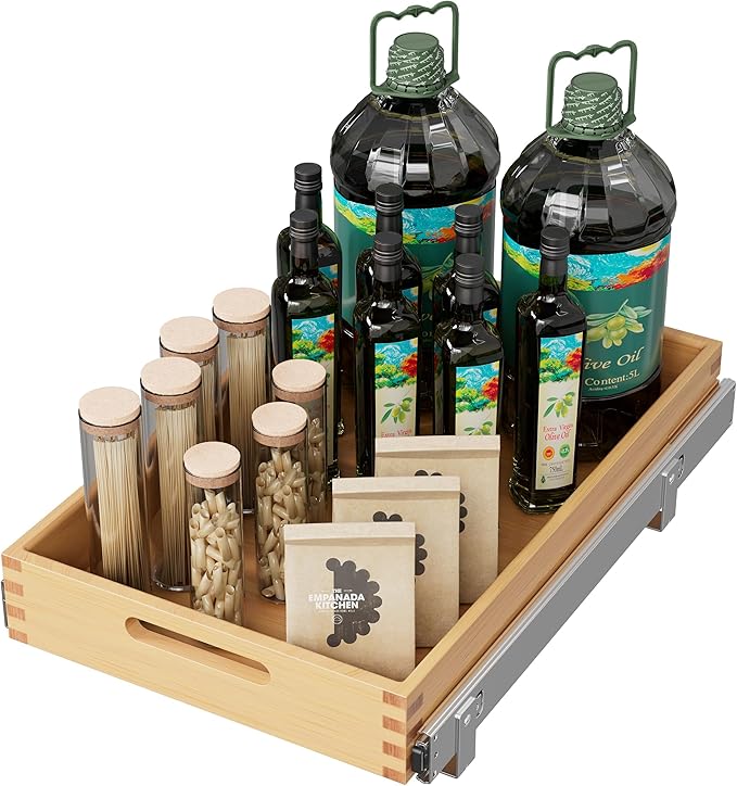 Pull Out Drawers for Cabinets 21"W x 21"D, Heavy-Duty Slide Out Wood Drawer Shelf, Pull Out Cabinet Organizer 100 lbs Capacity, Base Cabinet Organization for Kitchen, Pantry