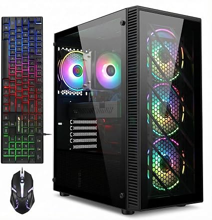 STGAubron Gaming PC Desktop,Core I7,RX 590 8G,32G RAM,1TB SSD - Image 4