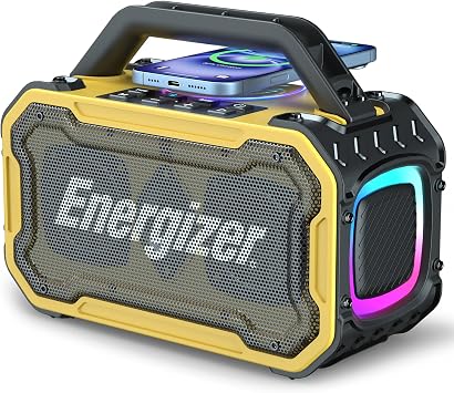 Energizer Outdoor Bluetooth Speakers, 100W Peak Portable Wireless Speaker