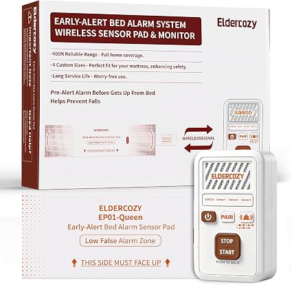Queen Size Wireless Bed Alarms for Elderly Dementia Patients,Early Alert