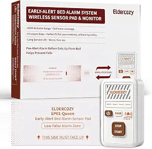 Queen Size Wireless Bed Alarms for Elderly Dementia Patients,Early Alert