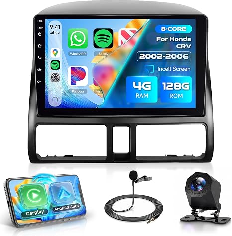 Rimoody 4G+128G Android15 Car Stereo for Honda CRV 2002 2003 2004 2005 2006