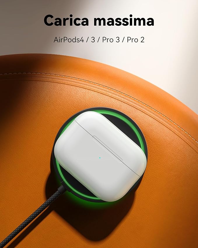 INIU Qi2 Certified Magnetic Wireless Charger, 15W Fast MagSafe-Compatible Wireless Charging Pad with Cooling Fan, Only for iPhone 17 16 15 14 13 12 Series, AirPods, and More (Adapter Included)