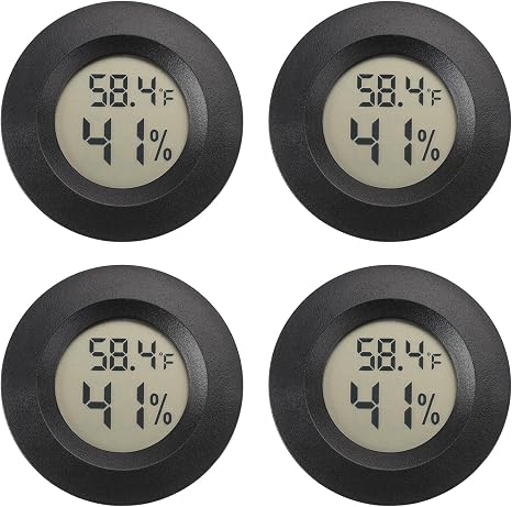 Serundo Auto Digital Hygrometer Thermometer Indoor/Outdoor Hygrometer 4PC