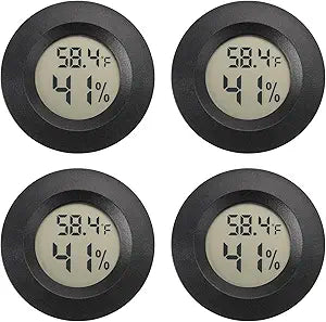 Serundo Auto Digital Hygrometer Thermometer Indoor/Outdoor Hygrometer 4PC