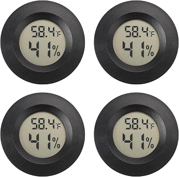 Serundo Auto Digital Hygrometer Thermometer Indoor/Outdoor Hygrometer 4PC