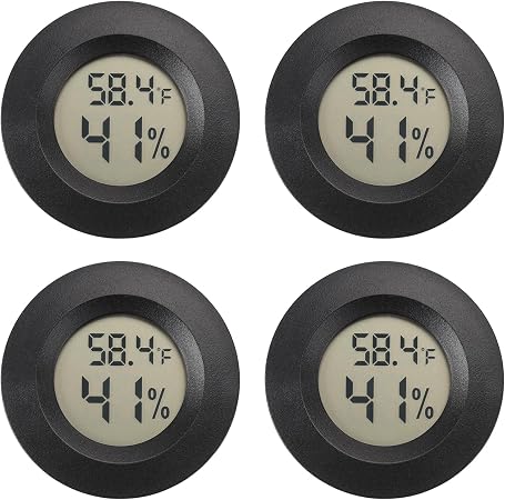 Serundo Auto Digital Hygrometer Thermometer Indoor/Outdoor Hygrometer 4PC