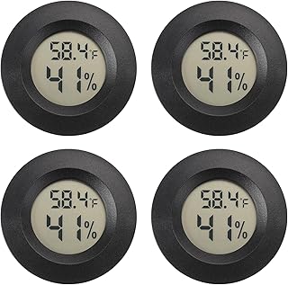 Serundo Auto Digital Hygrometer Thermometer Indoor/Outdoor Hygrometer 4PC