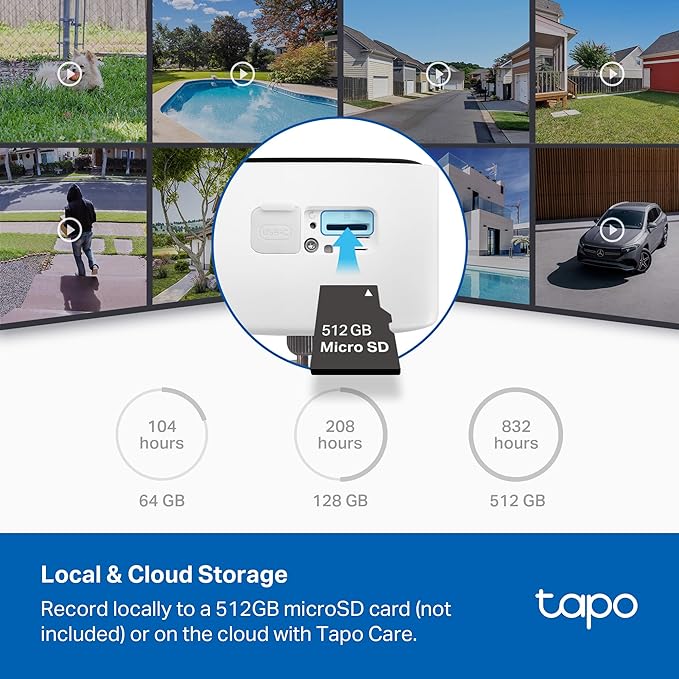 Tapo Outdoor Security Camera Wireless, 1080P, Up to 180 Days Battery, Free Person Detection, Color Night Vision, SD/Could Storage, Alexa & Google Assistant Compatible, Ideal for Homeowners(C400)