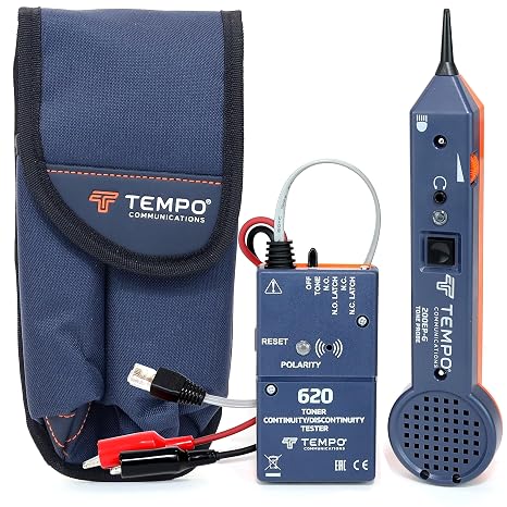 TEMPO 620K-G Security and Alarm Tone and Probe Kit, Professional Wire and Cable Tracer, Test Alarm Circuits (US Quality Control)