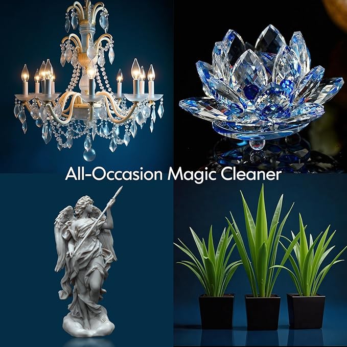 Chandelier Cleaner Drip Dry Spray No Wipe, Spray Away Dust Remover for Crystal Shiny, Glass, Figurines & Fine Collectibles, Shines Bright, Spotless & Streak-Free - 16.92 Fl Oz