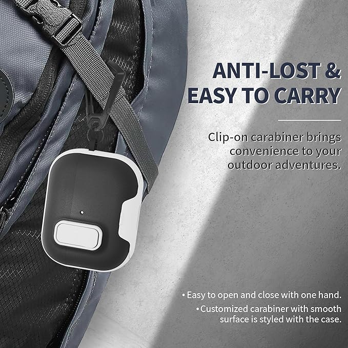 for AirPods Pro 3 Case with Lock,TPU Leather Texture Durability Anti-Lost & Shockproof Protective Cover Accessories with Cleaning Kit in Keychain for Apple AirPod Pro 3 Generation 2025(White/Black)