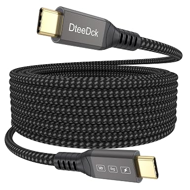 USB C Monitor Cable 20ft, USBC 3.2 4K@144Hz Display/20Gbps Data/100W Charge
