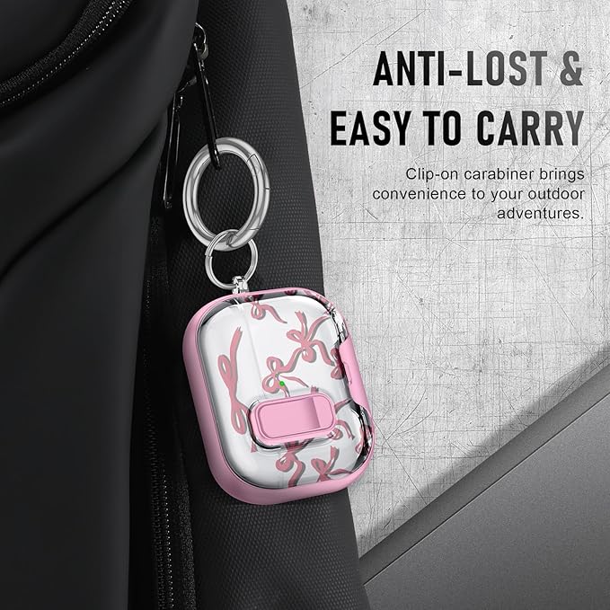 for AirPods Pro 3 Case (2025) with Phone Stand & Cleaner Kit, Cute Soft Silicone Cover for AirPods Pro 3rd Genera case with Keychain for Women Men with Keychain for Airpod Pro case(2025)