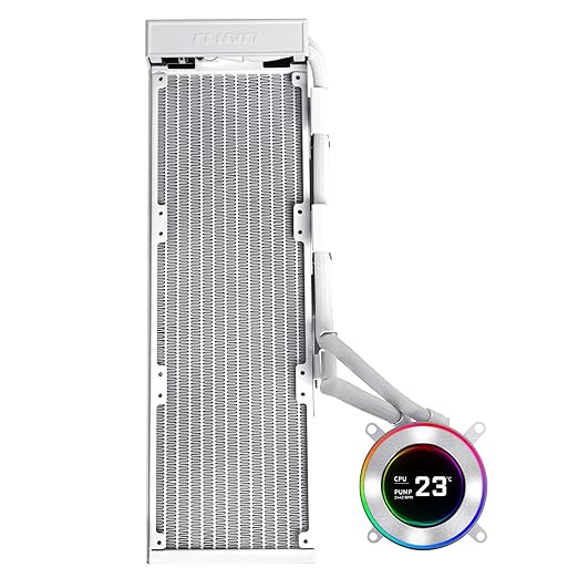 Lian Li Hydroshift II-C 360 Liquid CPU Cooler - Flexible Slide-Tube Clamp Coolant Pathway - 2.1??IPS LCD Screen - 3 Control Mode - Fits Most PC Fans - LGA 1851/1700, AMD AM5/AM4 - Black (HS2LCD36W)