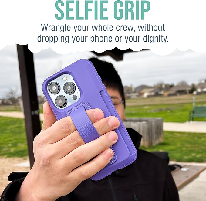 Smartish Phone Grip Loop - Prop Tart - Pop Out Finger Strap and Holder with Kick Stand [Compatible with All iPhone and Android Phones] - You're Just Jelly