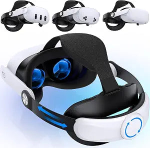 Adjustable Head Strap for Meta Quest 3S/Quest 3/Quest 2, Lightweight VR Headset Strap, Reduce Pressure, Comfort Strap Accessories for Oculus Quest Head Strap, Enhanced Support&Comfort