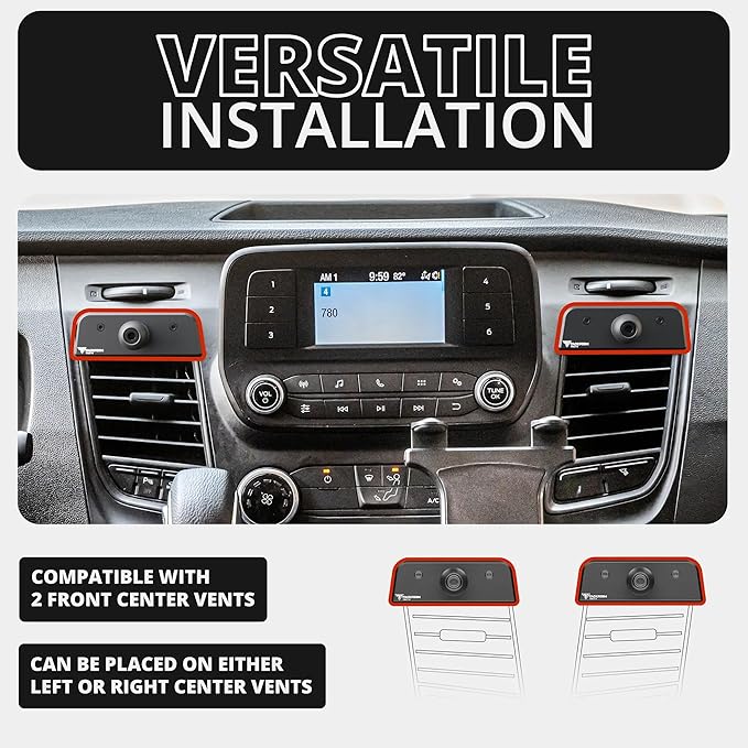 Tackform Link Vent Mount Magnetic Phone Holder - Compatible with MagSafe, 2020-2025 Ford Transit (Excluding Connect) | Not for Use with Factory 12" Screen | All Metal | Professional Grade, Heavy-Duty