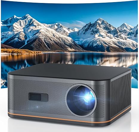 HAPPRUN 2000 ANSI 4K Decoding Projector with WiFi and Bluetooth, Auto Focus