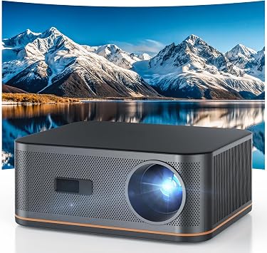 HAPPRUN 2000 ANSI 4K Decoding Projector with WiFi and Bluetooth, Auto Focus