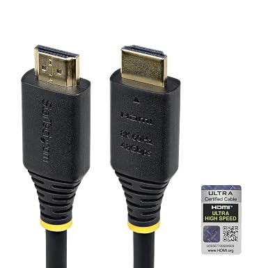 StarTech 15ft Ultra High Speed HDMI Cable, 8K 60Hz, HDR10+, 48Gbps