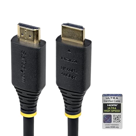 StarTech 15ft Ultra High Speed HDMI Cable, 8K 60Hz, HDR10+, 48Gbps