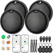 2026 Air Tags 4 Pack Tracker Tag for Android & iOS - Bluetooth Tracker with IP68 Waterproof, 100dB Alarm, Replaceable Battery, GPS Tracker Smart Tag for Luggage Keys Wallet Pets Kids, Airtag 4 Pack - Image 1