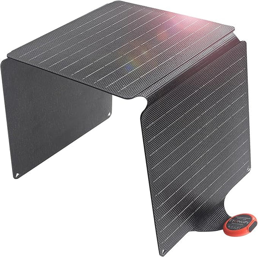 EYONGPV 21W Portable Foldable Solar Panel & Solar Charger with Croc-Eye USB-C PD Fast Charging Output, IP67 Waterproof Compact Solar Charger for Phones, Power Banks, Camping, Hiking, Backpacking