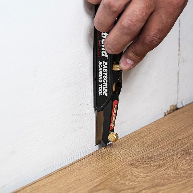 Trend EasyScribe Scribing Tool, Accurate Scribing Solution for Carpenters, Joiners, Tilers, Kitchen & Shop Fitters, E/SCRIBE, Black