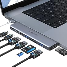 USB C Hub Adapter for MacBook Pro/Air, 8-in-2 Mac Adapter Multiport - Image 1