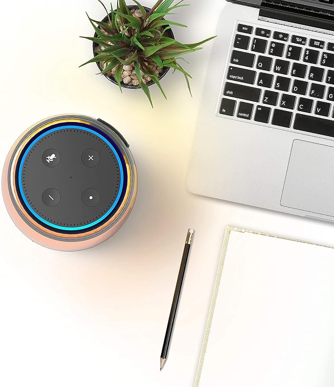 iHome iAV5 Color Changing Bluetooth Rechargeable Speaker for Amazon Echo Dot