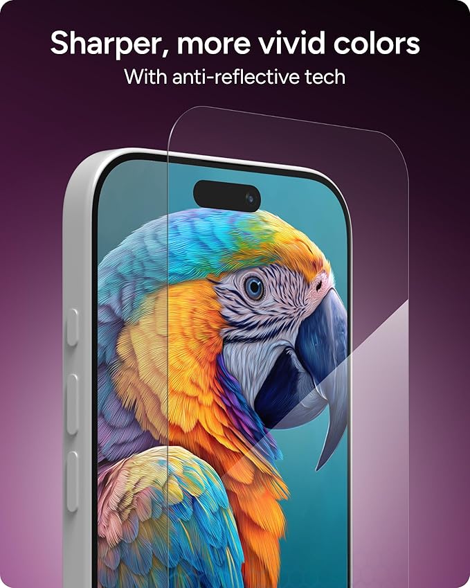 ZAGG XTR5 Screen Protector for iPhone 17 Pro - Glass, Blue Light Protection, 11X Stronger, Eyesafe CPF60 Tech, Anti-reflective Tech, Vibrant Color & Touch Sensitive Tempered Glass, Easy To Install