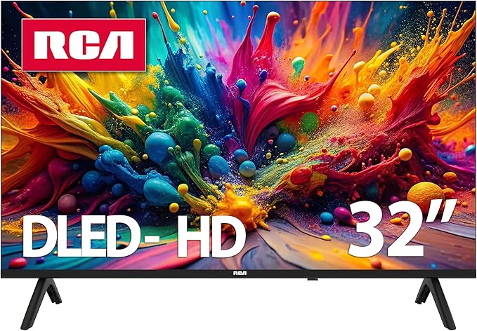 RCA 32-Inch HD Smart Google TV, Frameless LED Display with HDR10, Wi-Fi and Bluetooth, Google Assistant Built-in, Compatible with Alexa