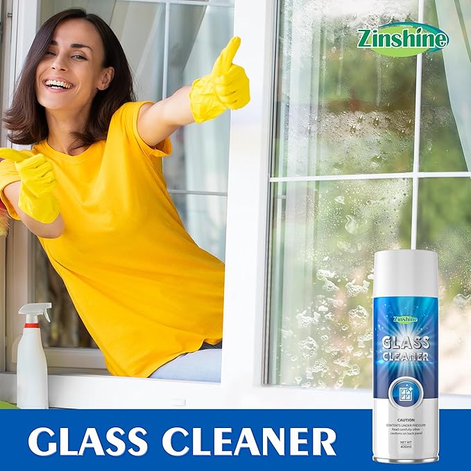 Foam Glass Cleaner, Ammonia-Free Auto Glass Cleaner, Window Cleaner Spray Safe for Tinted Non-Tinted Windows, Streak-Free Shine for Auto and Home, up to 42 fl oz (Pack of 3)…
