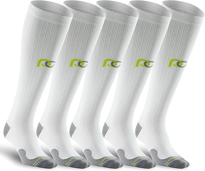 PRO Compression Running Marathon Socks - Calf-Length Travel and Sports Compression Socks for Foot and Ankle Support, Unisex