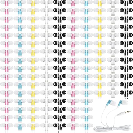 Kigeli 300 Packs Wired Earbuds Bulk, Colorful