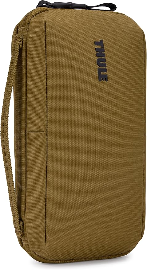 Thule Aion Travel Organizer - 2-in-1 Pouch Includes Travel Wallet and Electronics Bag - RFID Blocking Zipper Pouch - Internal Pockets to Stay Organized - 100% Recycled Waxed PFC-Free Fabric