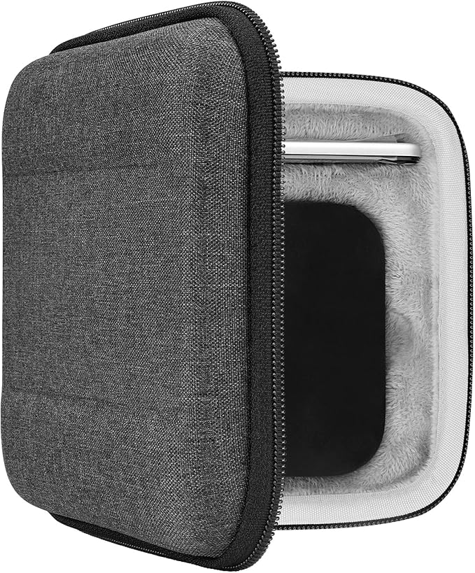 Geekria Storage Case Compatible with TV 5th/4th Generation (32GB / 64GB) MQD22LL/A, Replacement Hard Shell Travel Carrying Bag with Room for Remote Controllers and Accessories (Dark Grey)