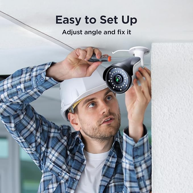 TIGERSECU 1080P Long Range Bullet Security Camera for DVR, Weatheproof for Indoor/Outdoor Use, Hybrid 4-in-1 OSD Switch for TVI/CVI/AHD/CVBS DVRs (Power Supply and Coaxial Cable Sold Separately)