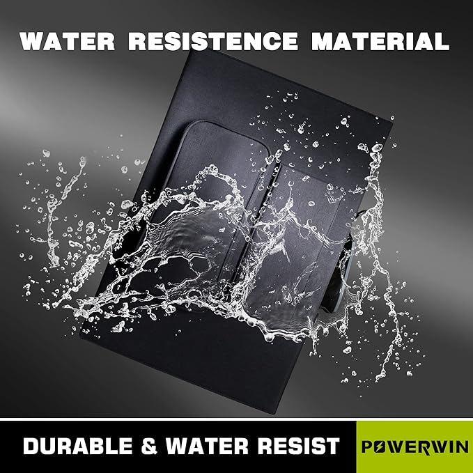 POWERWIN PWS110 100W 20V Foldable Solar Panel with Shingled Design Adjustable Kickstand for Home Camping RV Charging Portable Power Station (2 PCS)