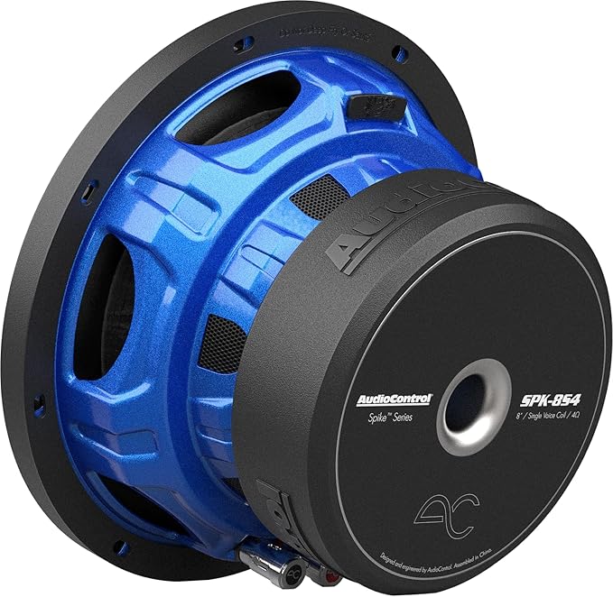 AudioControl Spike Series Car Audio 8" Subwoofer, Premium High-Fidelity, 350 Watt RMS/500 Watt Max, 4 Ohm