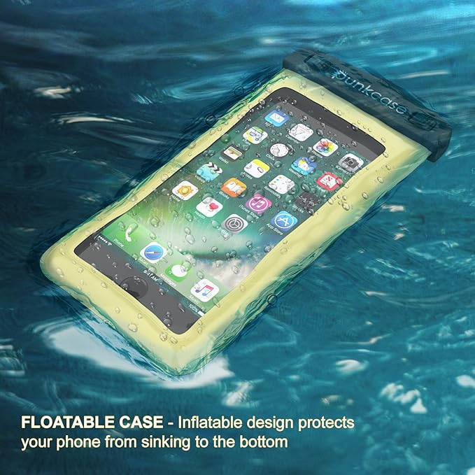 Waterproof Phone Pouch, PunkBag Universal Floating Dry Case Bag for Most Cell Phones incl. iPhone 8 Plus & Samsung Galaxy S9 | Perfect for Keeping Your Cellphone & Valuables Dry and Safe
