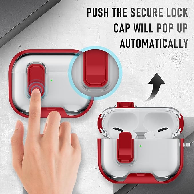 for AirPods Pro 3 Case (2025) with Phone Stand & Cleaner Kit, Cute Soft Silicone Cover for AirPods Pro 3rd Genera case with Keychain for Women Men with Keychain for Airpod Pro case(2025) Red