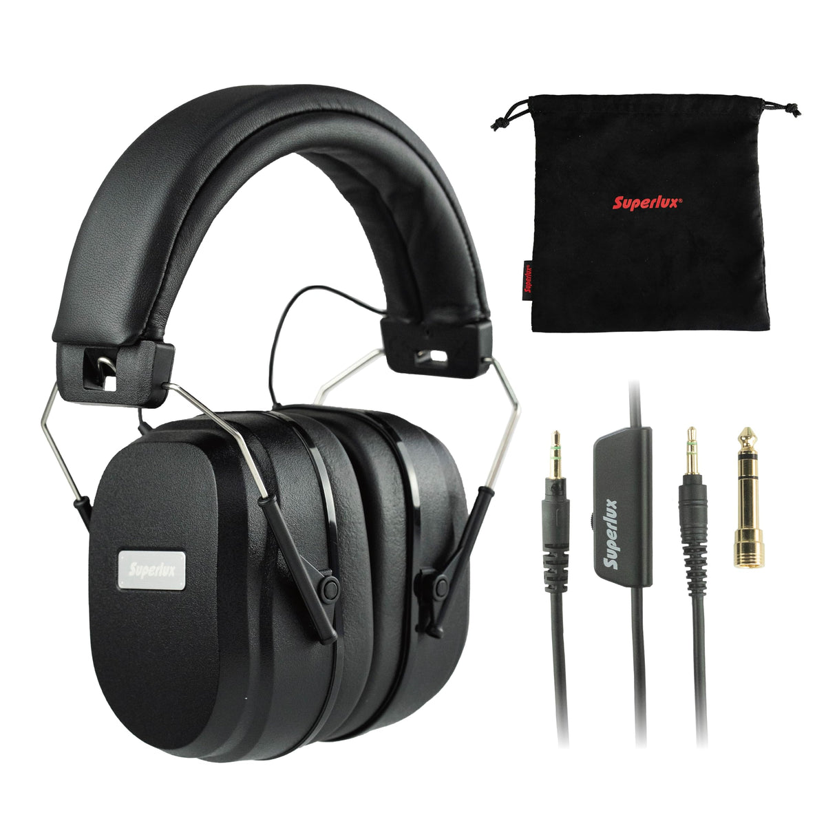 Superlux HD667 Drummer Isolation Headphones, 40mm Drivers, Volume Control