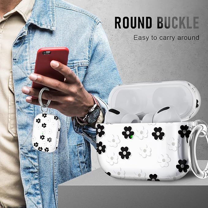 for AirPods Pro 3 Case (2025) with Cleaner Kit, Cute Soft Silicone Cover Compatible AirPods Pro 3rd Genera case with Keychain for Women Men with Keychain for Airpod Pro case(2025) Sunflower