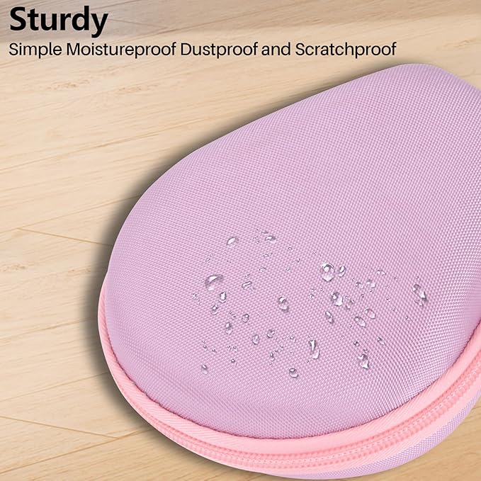 Hard Case Replacement for SHOKZ OpenRun Pro 2 / Pro 2 Mini/OpenMove/OpenRun/OpenSwim Open-Ear Bone Conduction Sport Headphones (Pink Case)